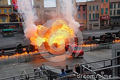 Motors Extreme Stunt show Editorial Stock Photo